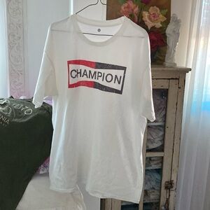 Men’s white 100% cotton CHAMPION TEE SHIRT XL